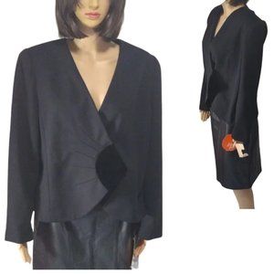 Vintage Black Elegant Suit Jacket